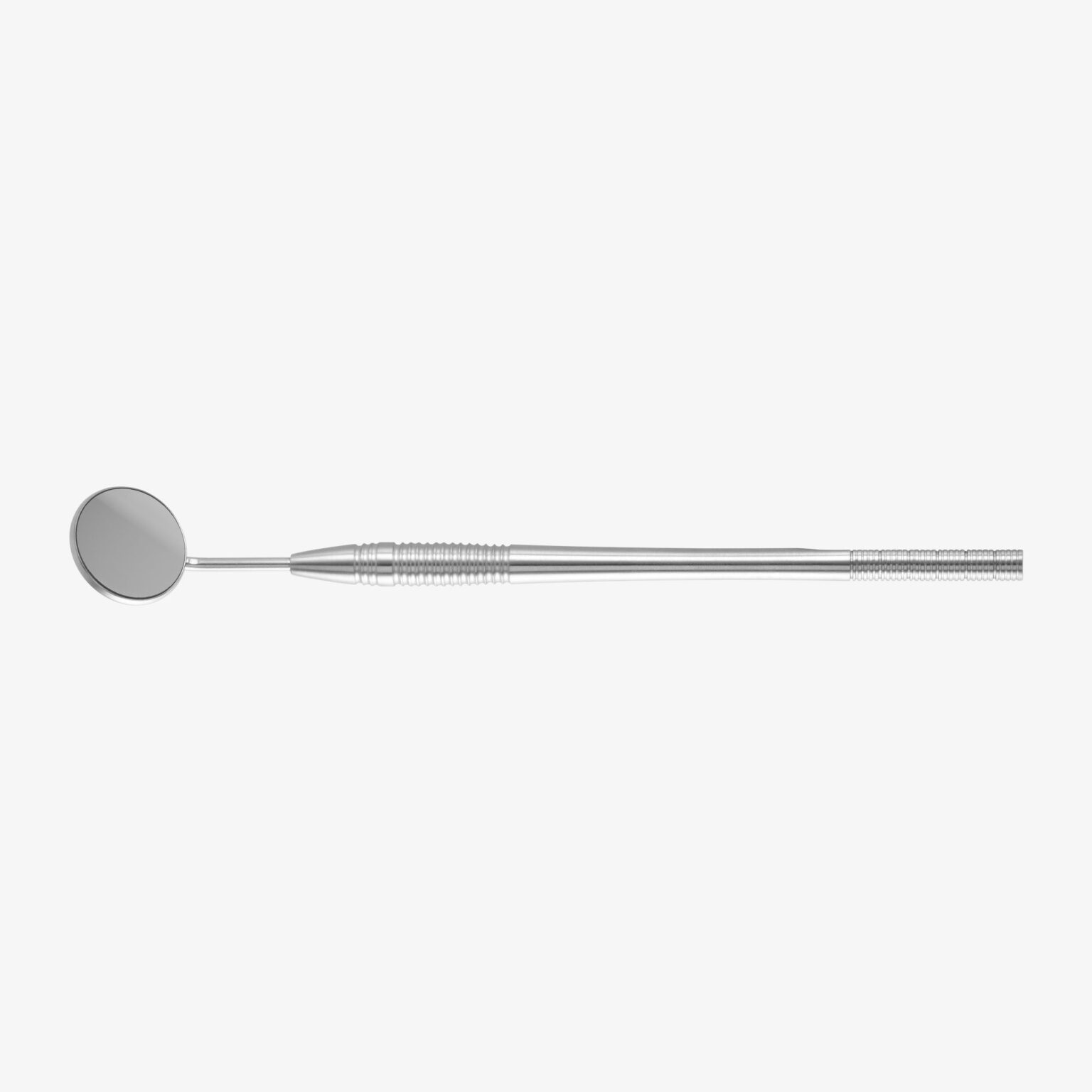 Dental mirror handle with an endodontic measuring scale (030 mm